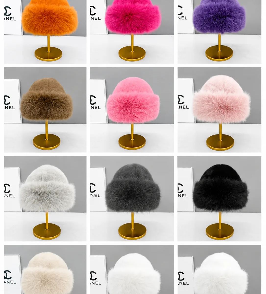 Luxury Women's Faux Fur Bucket Hat – Winter Plush Warm Cap