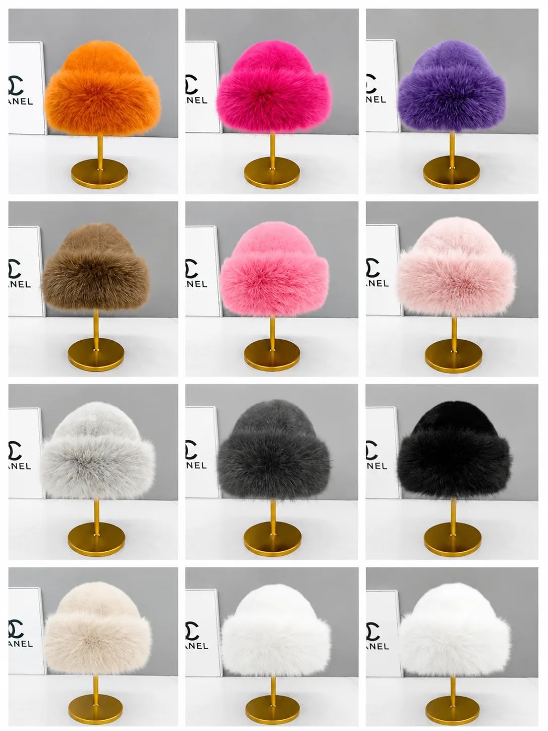 Luxury Women's Faux Fur Bucket Hat – Winter Plush Warm Cap