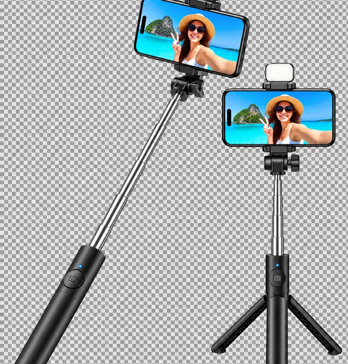 Wireless Bluetooth Selfie Stick & Tripod.