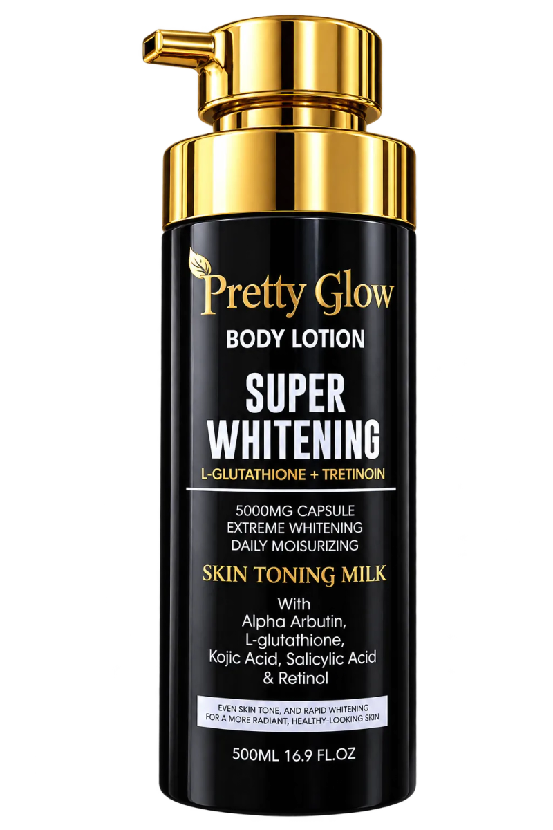 Pretty Glow Body Lotion – Super Whitening Skin Toning Milk (500ml).