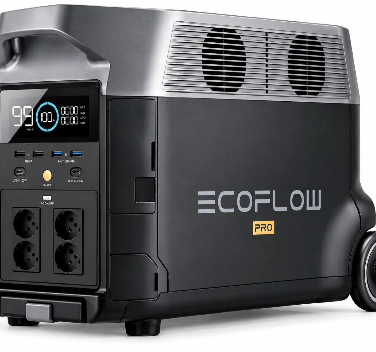 EcoFlow DELTA Pro 3600Wh Portable Power Station – 3600W Output, Fast Charging & Solar Ready