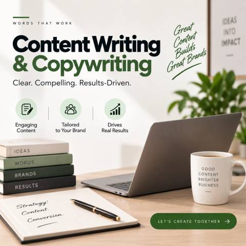 Content Writing & Copywriting (7 posts per week, 1 website, repurposing)