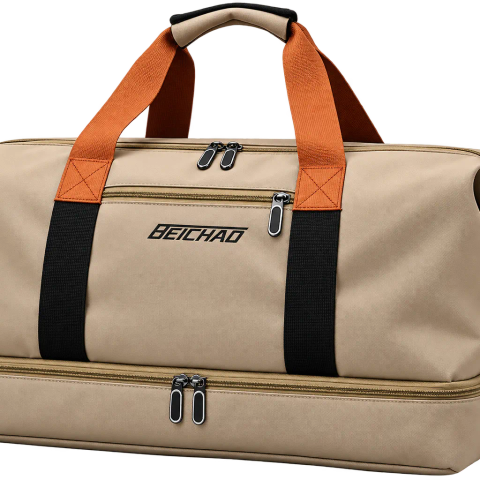 Large Capacity Waterproof Travel & Luggage Bag – Khaki