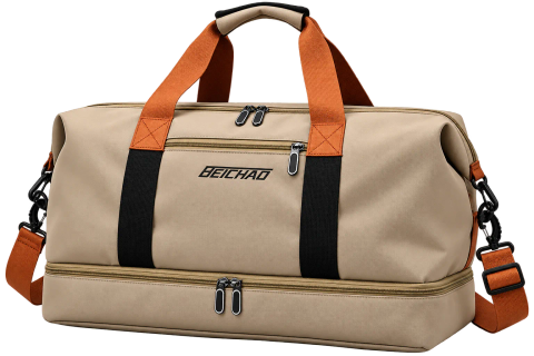 Large Capacity Waterproof Travel & Luggage Bag – Khaki