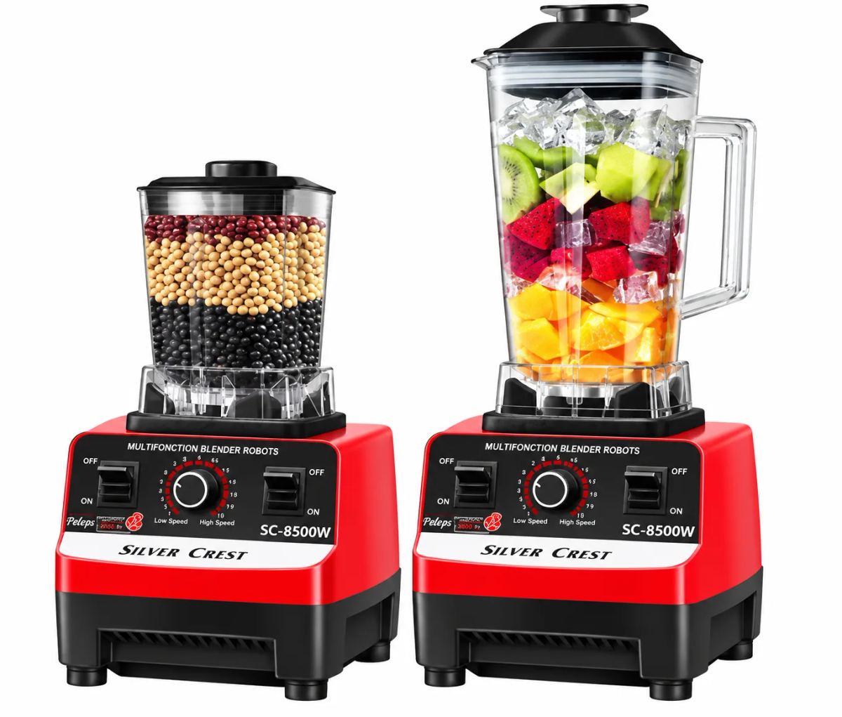 2L Industrial 8500W Food Crusher Blender With 2 Jar