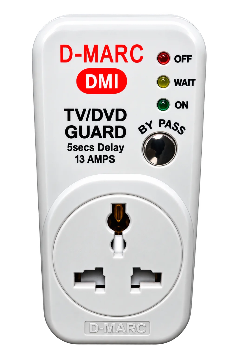 TV Guard Voltage Protection Adaptor – White