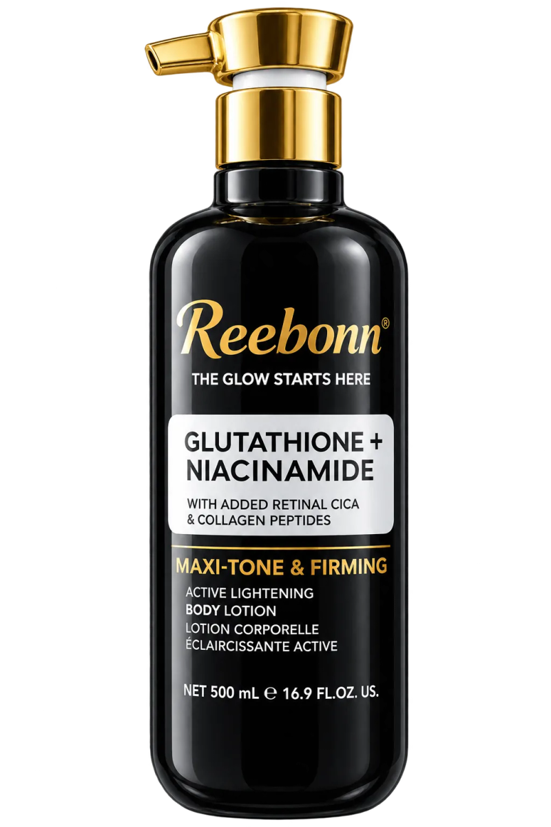 Reebonn Glutathione + Niacinamide Maxi-Tone & Firming Active Lightening Body Lotion (500ml)