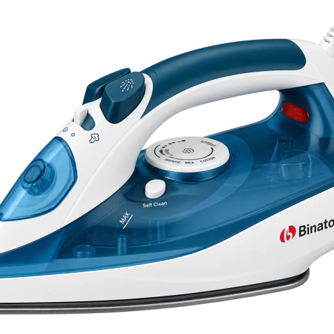 Smoother Gliding Steam Iron (SI-1605) - Blue + 2 Years Warranty.
