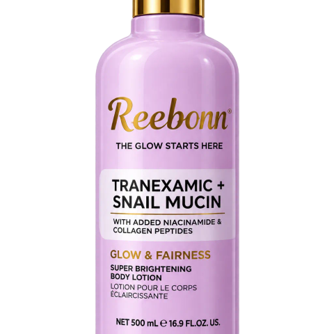 Reebonn Tranexamic + Snail Mucin Glow & Fairness Super Brightening Body Lotion (500ml)