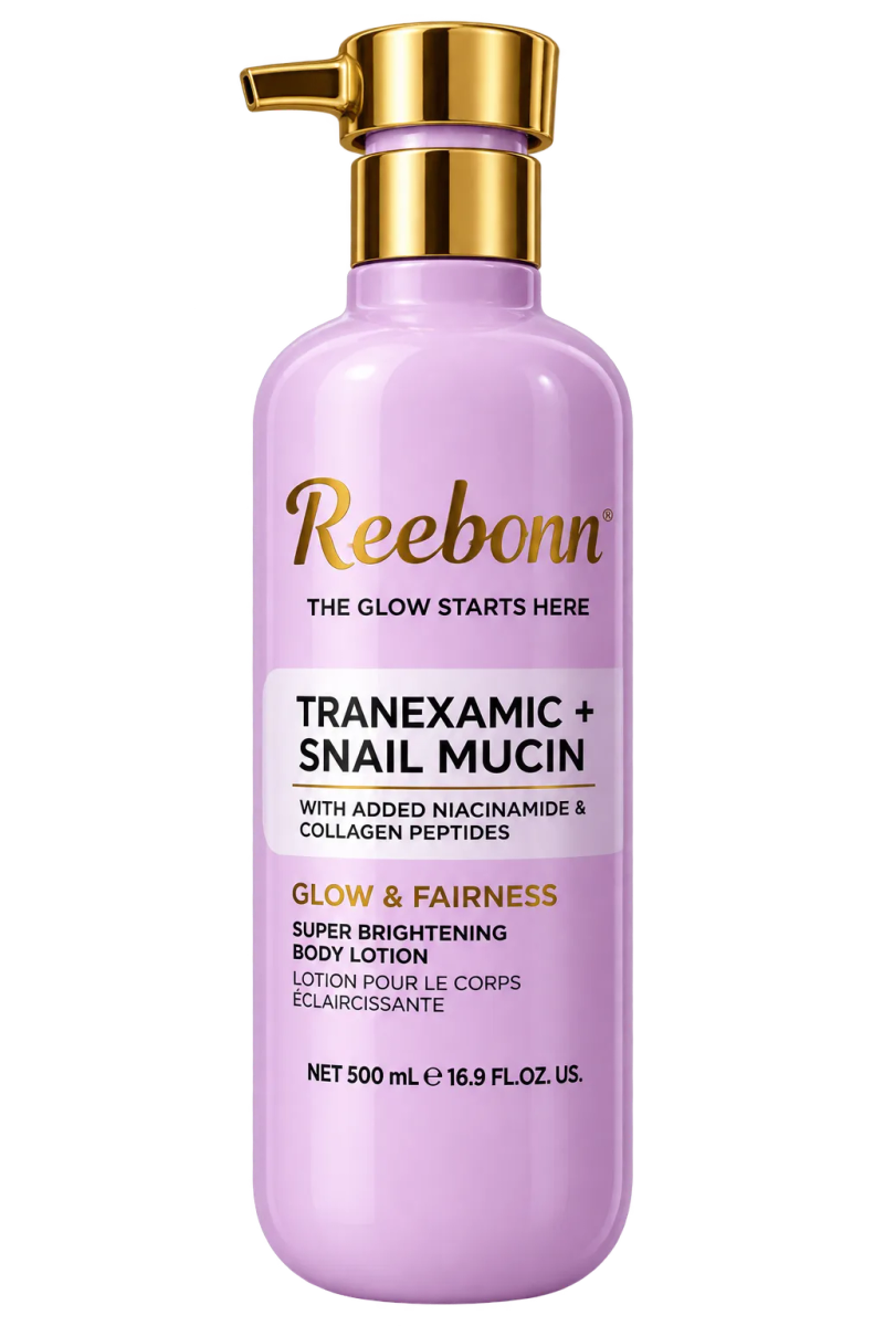 Reebonn Tranexamic + Snail Mucin Glow & Fairness Super Brightening Body Lotion (500ml)