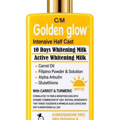 C/M Golden Glow Intensive Half Cast 10 Days Whitening Milk – Active Whitening Milk (500ml)