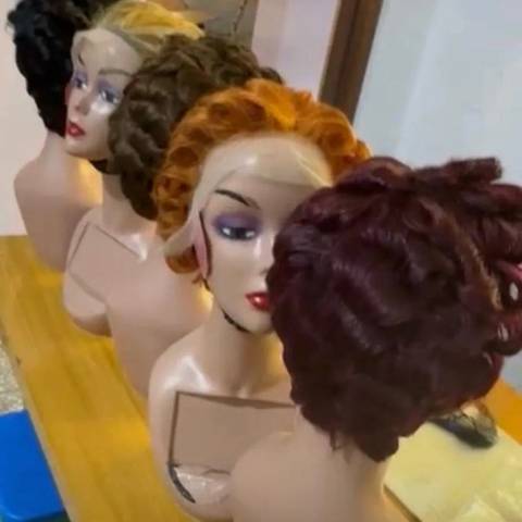Elegant Curly Updo Wig – Available in Multiple Colours