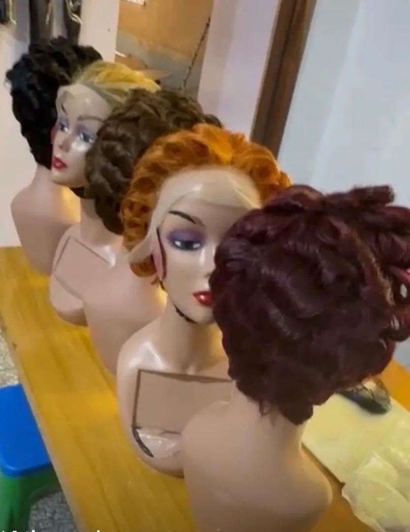 Elegant Curly Updo Wig – Available in Multiple Colours