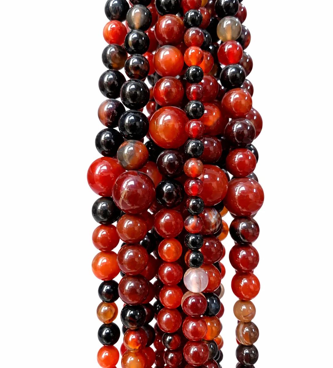 Multicolour Dyed Agate Nugget Gemstone Beads Strand