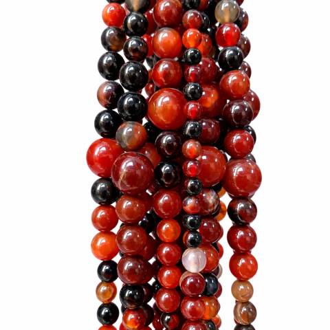 Multicolour Dyed Agate Nugget Gemstone Beads Strand