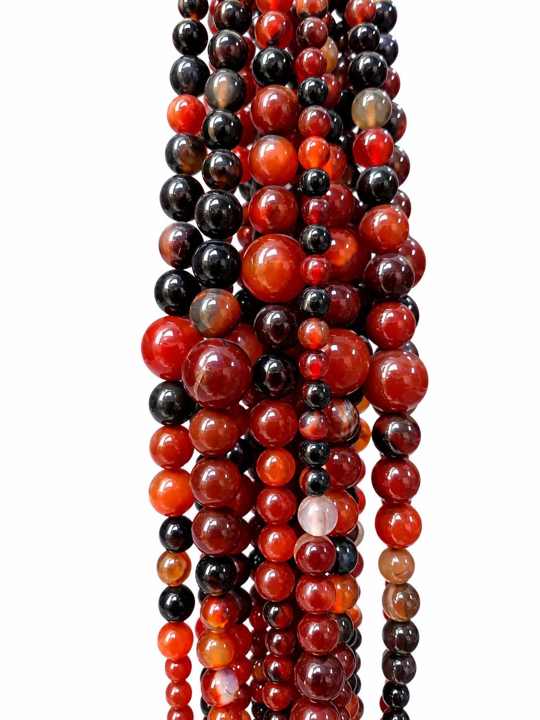 Multicolour Dyed Agate Nugget Gemstone Beads Strand
