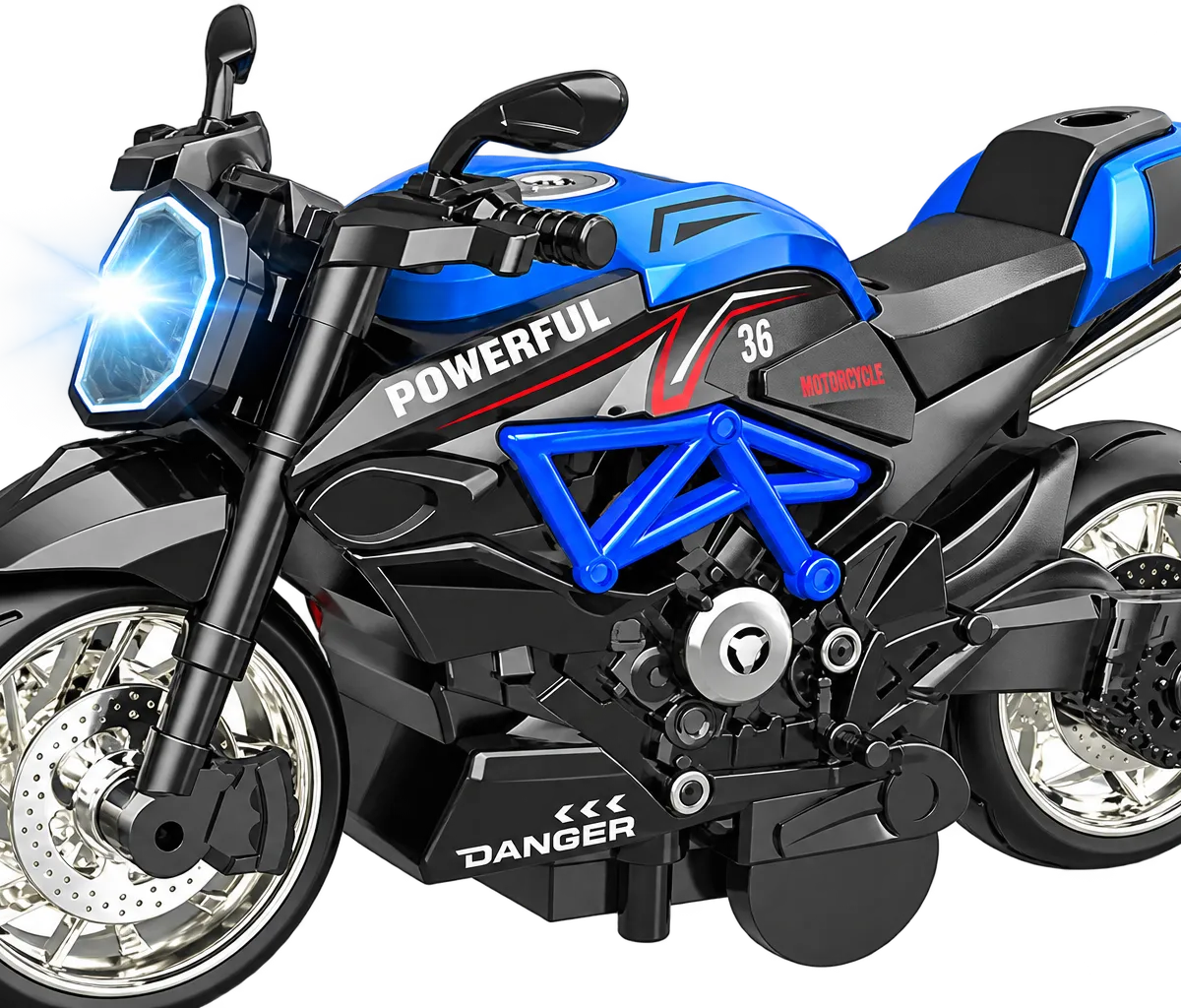 Pull-Back Motorcycle Toy