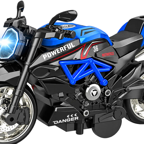Pull-Back Motorcycle Toy