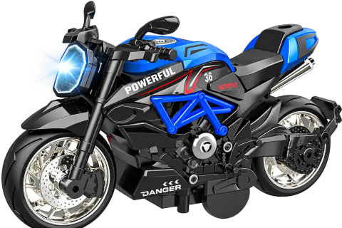 Pull-Back Motorcycle Toy