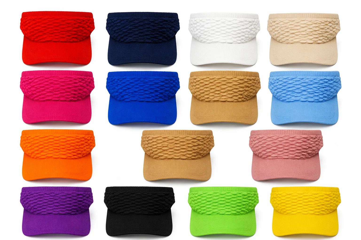 Women's Textured Knit Sun Visor Cap