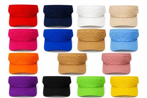 Women's Textured Knit Sun Visor Cap