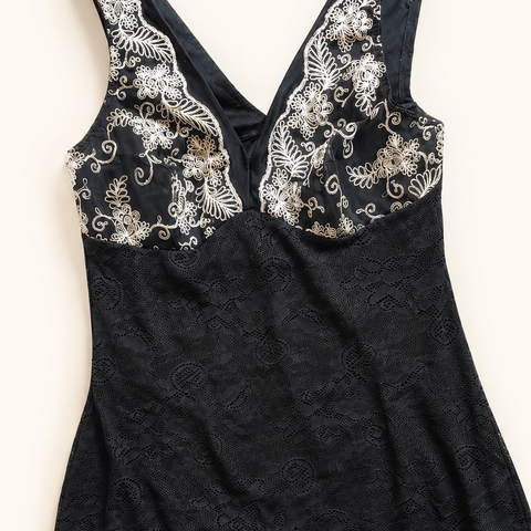 Embroidered Lace Tank Top